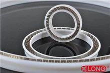אטם מוט מוטבע באביב PTFE V